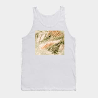 Abstract Painting Warm Green Jade Ochre 11c7 Tank Top